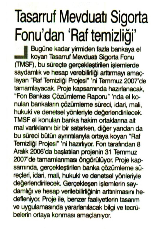 Yeni Asya Gazetesi // 19.06.2007